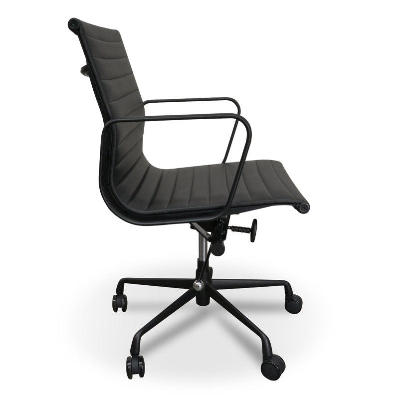 COC121 PU Leather Office Chair - Full Black - Furniture Castle
