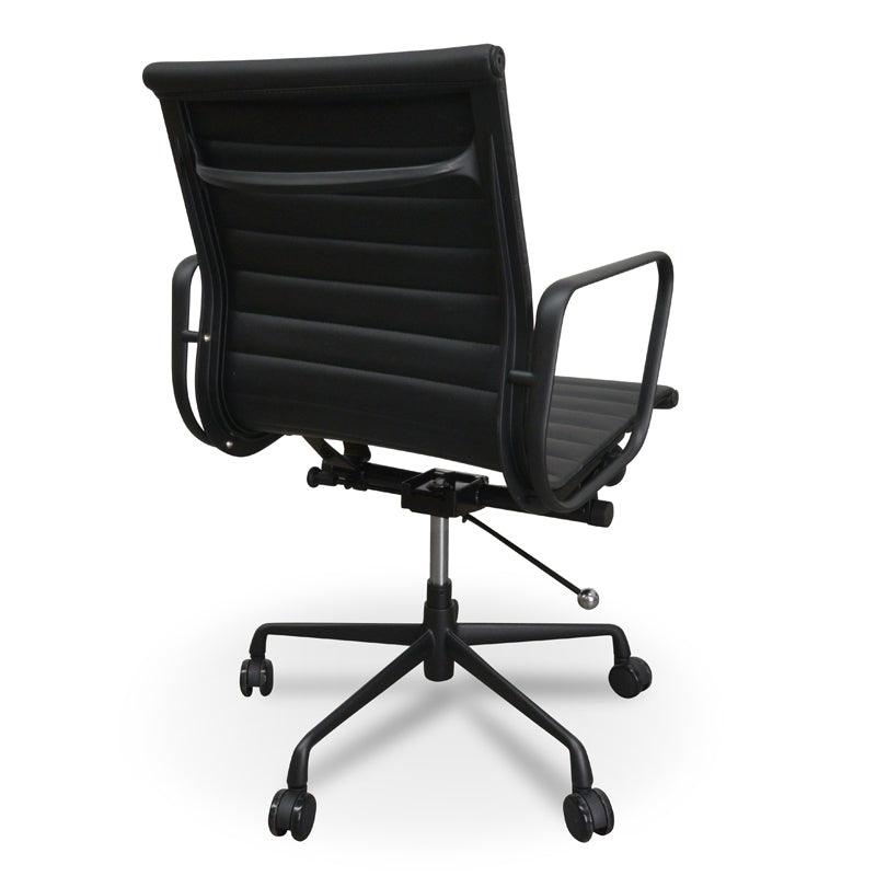 COC121 PU Leather Office Chair - Full Black - Furniture Castle