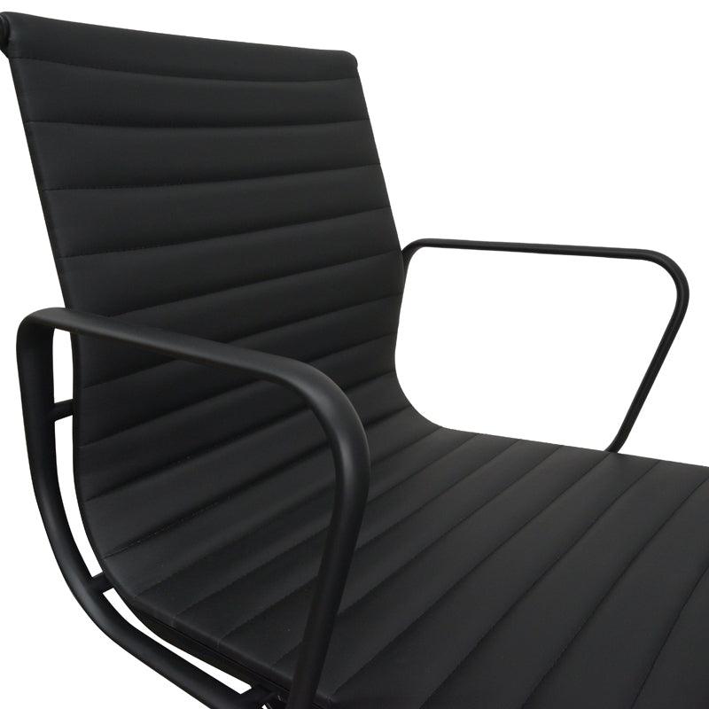COC121 PU Leather Office Chair - Full Black - Furniture Castle