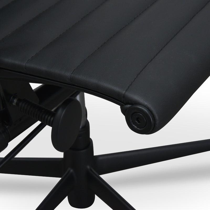 COC121 PU Leather Office Chair - Full Black - Furniture Castle