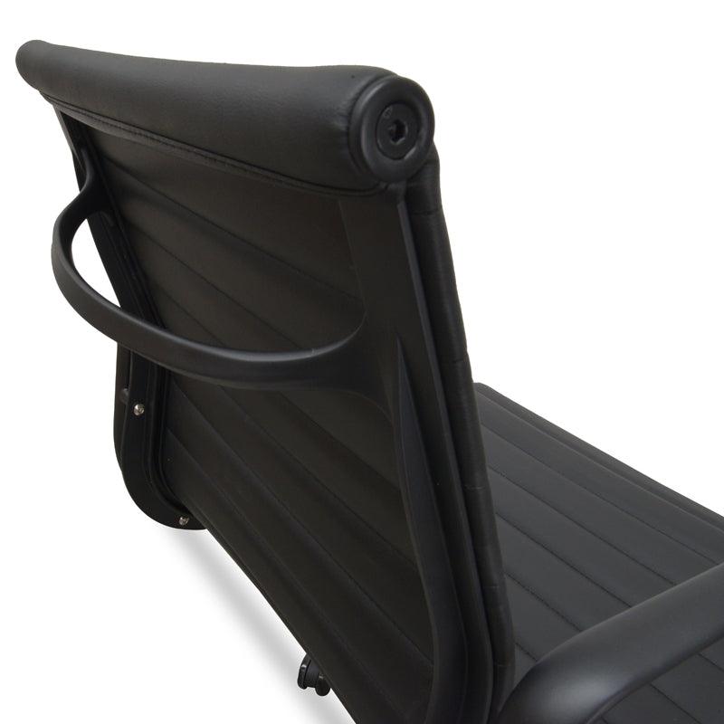COC121 PU Leather Office Chair - Full Black - Furniture Castle