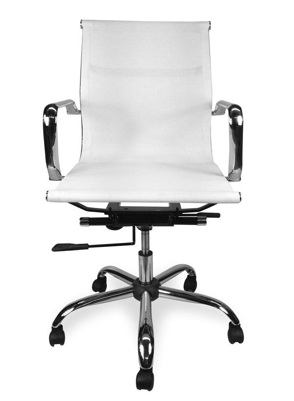 COC211 Designer Mesh Boardroom Office Chair - White - Furniture Castle