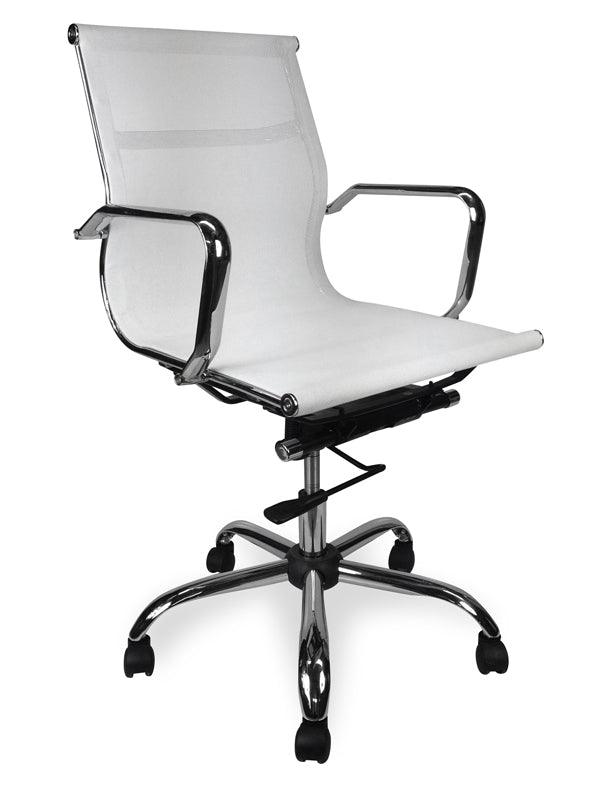 COC211 Designer Mesh Boardroom Office Chair - White - Furniture Castle
