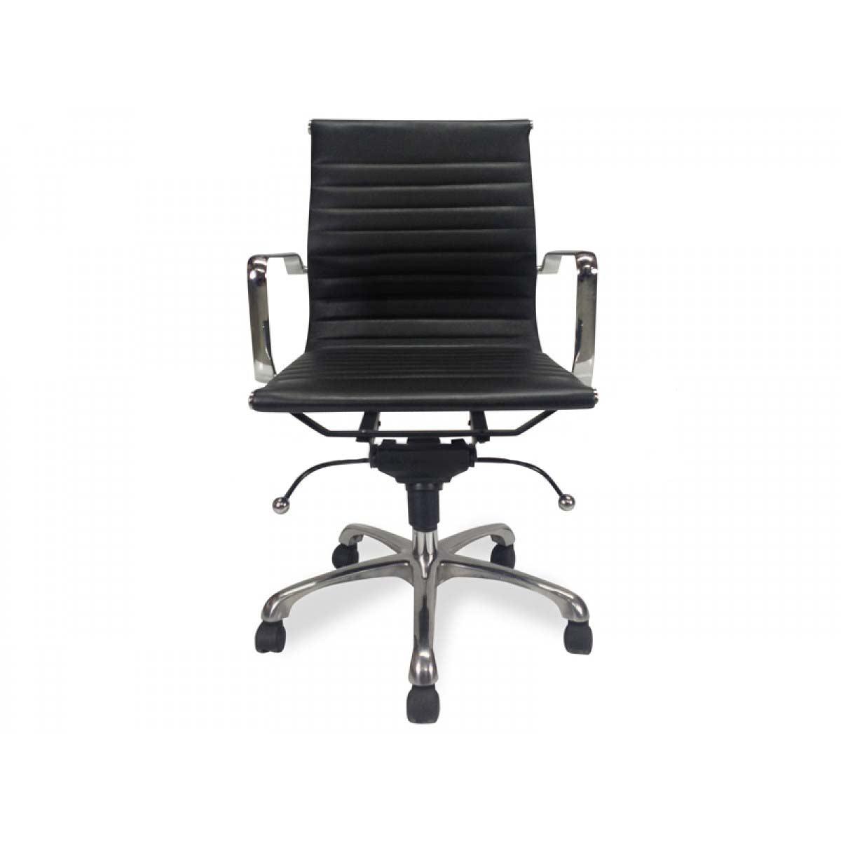 COC216 Leather Office Chair - Black - Furniture Castle