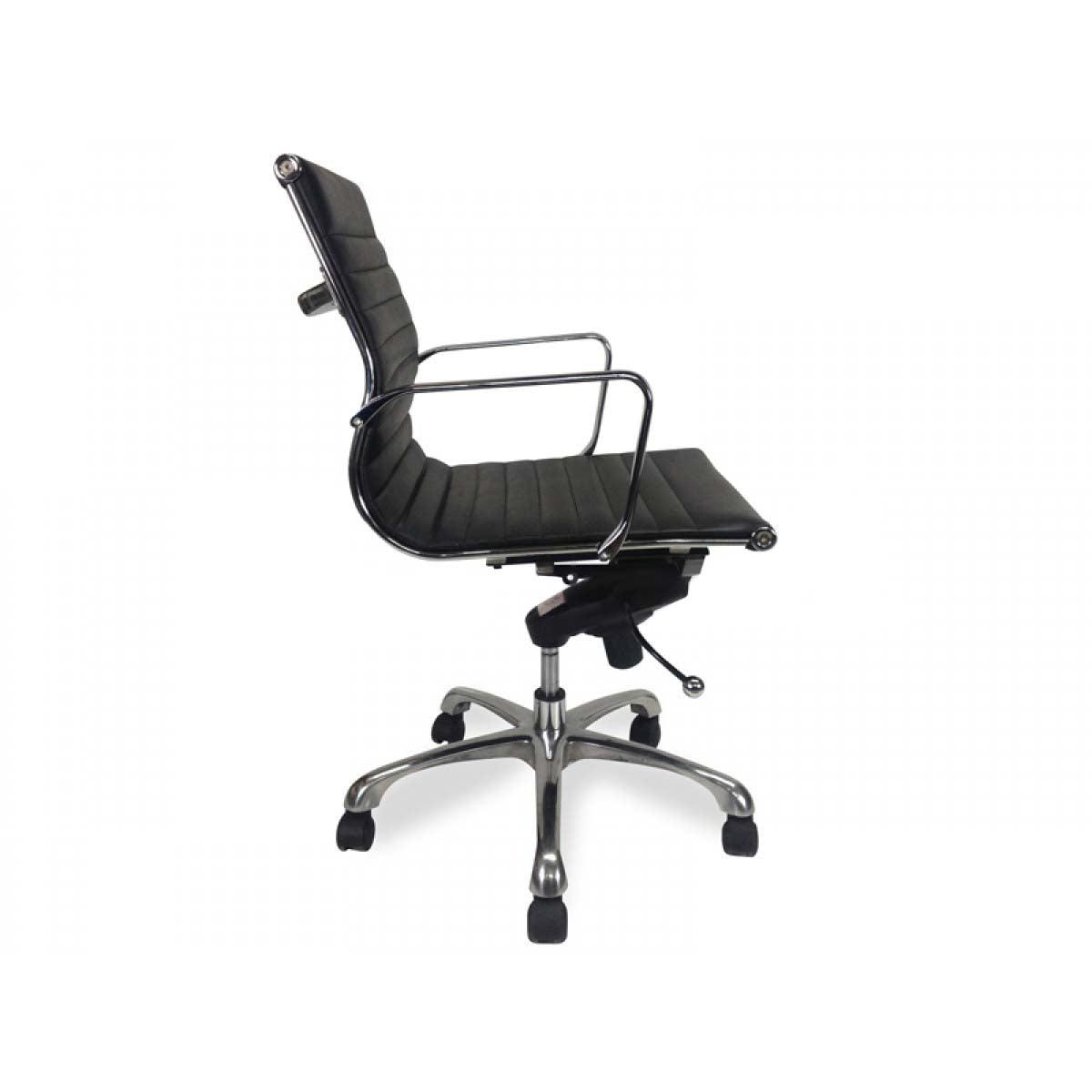 COC216 Leather Office Chair - Black - Furniture Castle