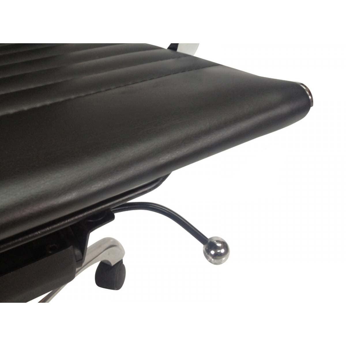 COC216 Leather Office Chair - Black - Furniture Castle
