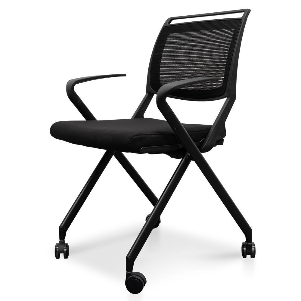 COC2346-SN Office Visitor Chair - Black - Furniture Castle
