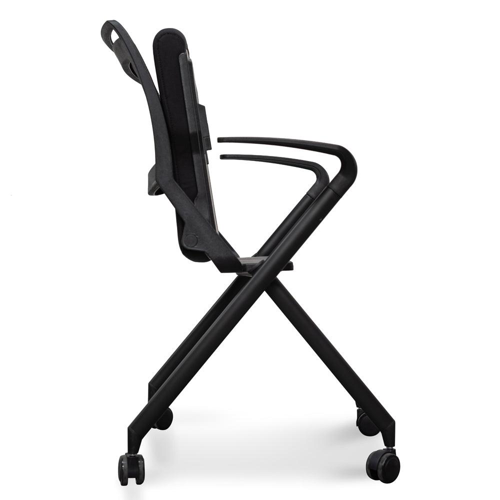 COC2346-SN Office Visitor Chair - Black - Furniture Castle