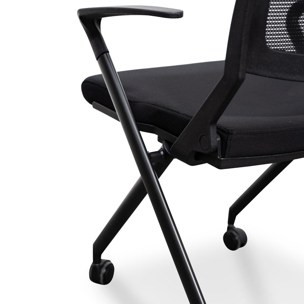 COC2346-SN Office Visitor Chair - Black - Furniture Castle