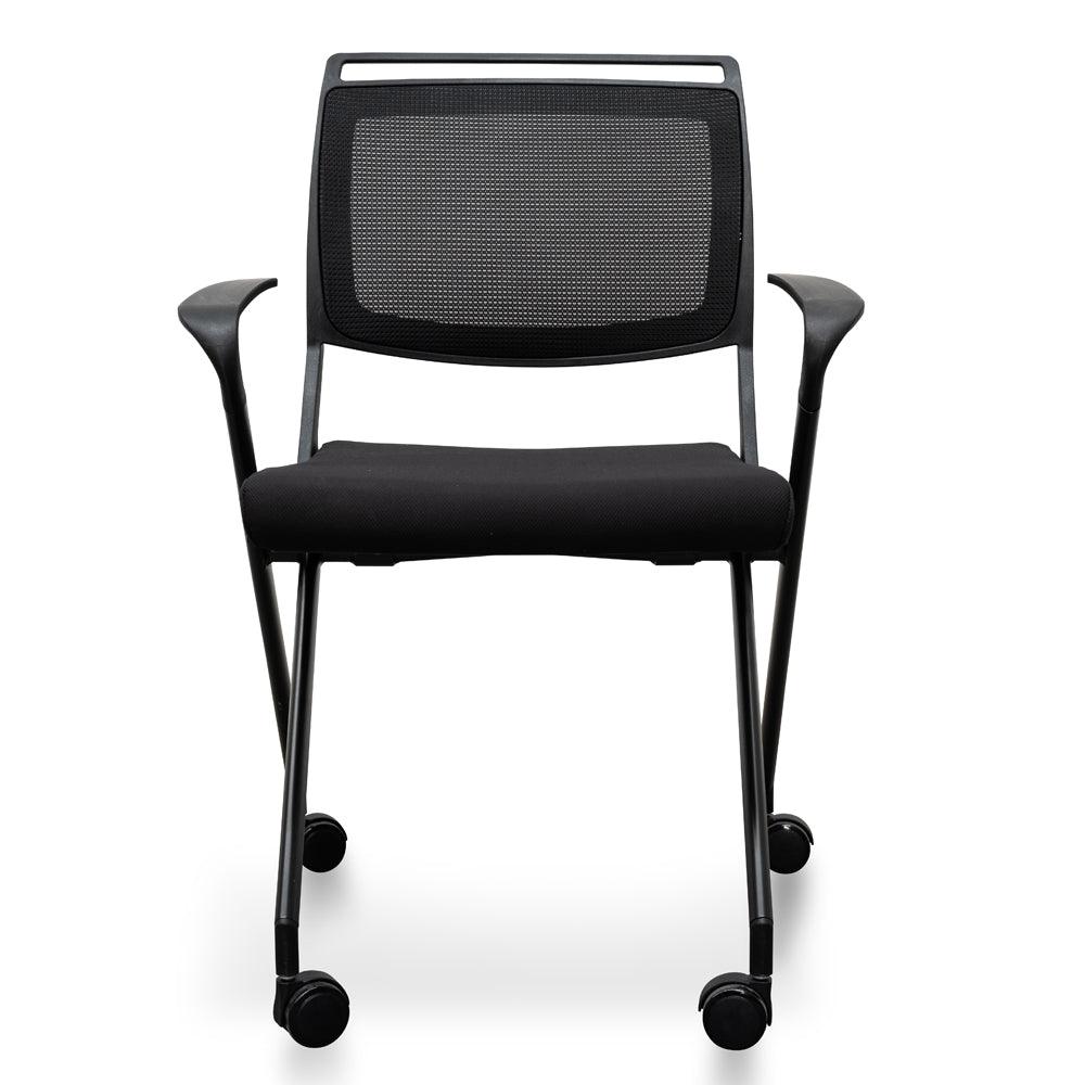 COC2346-SN Office Visitor Chair - Black - Furniture Castle
