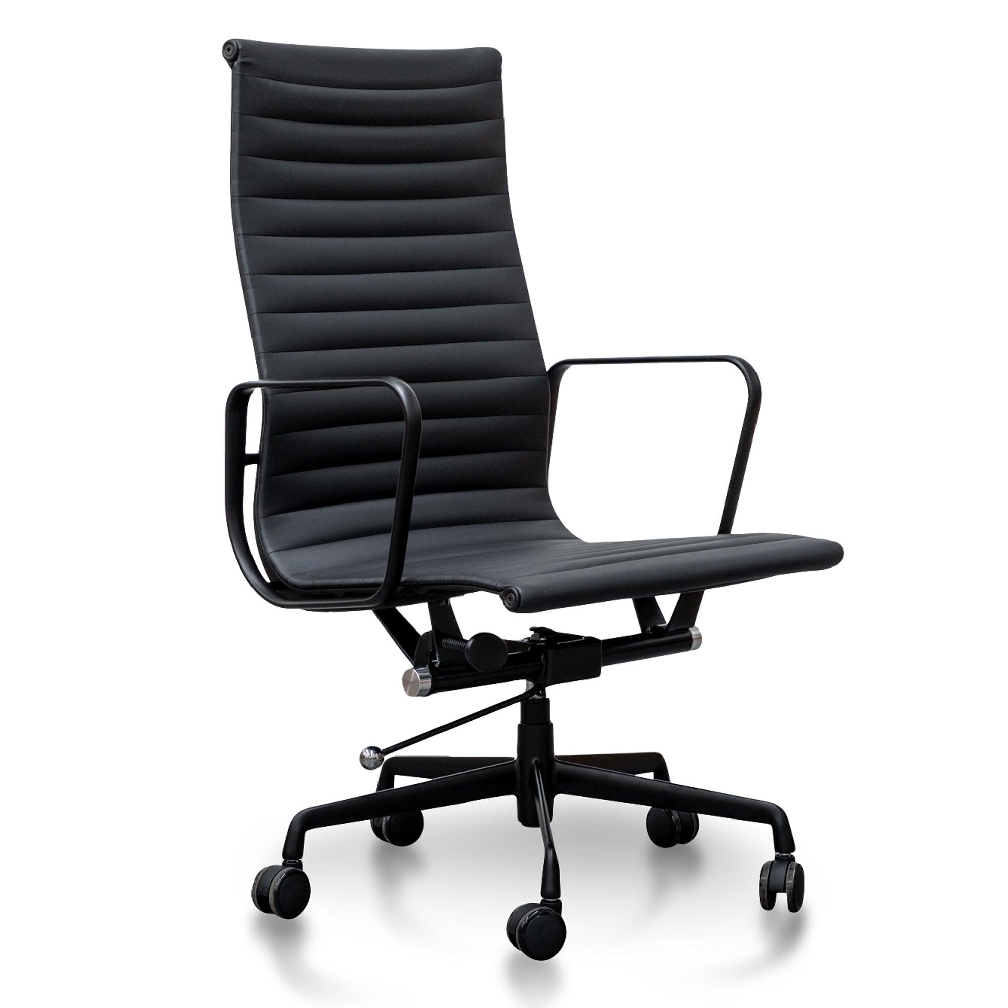 COC2970-YS - Executive Leather Office Chair - Full Black - Furniture Castle