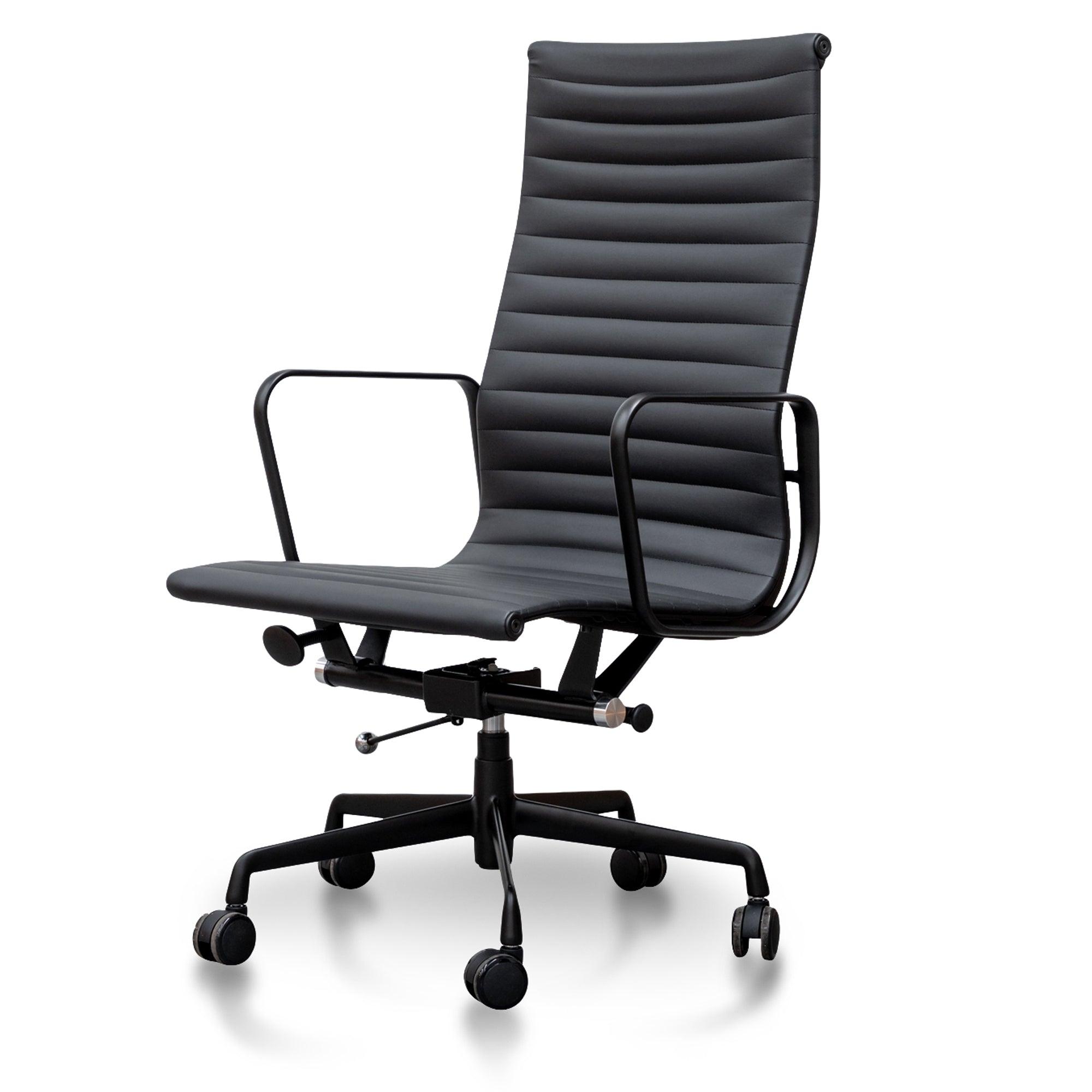 COC2970-YS - Executive Leather Office Chair - Full Black - Furniture Castle