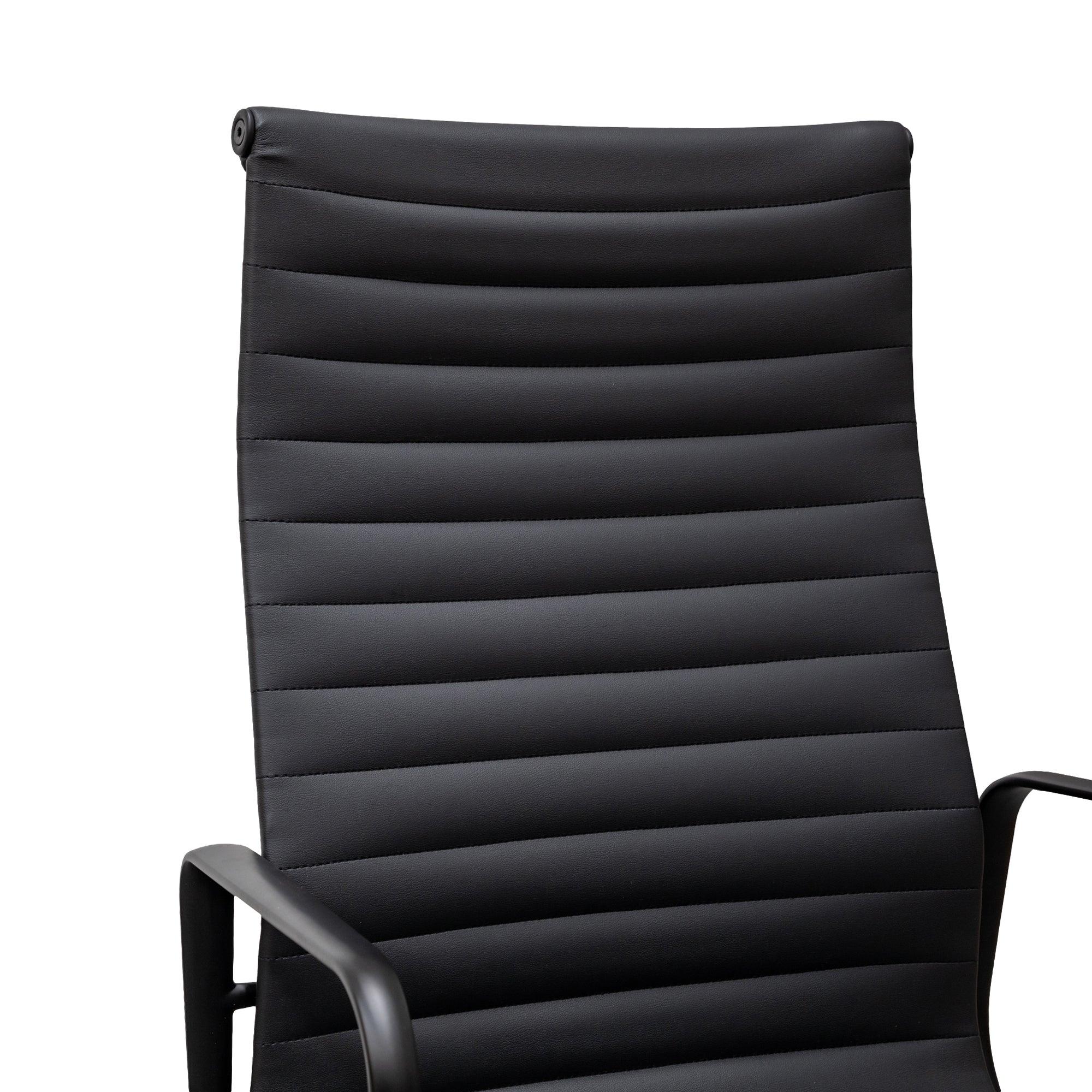 COC2970-YS - Executive Leather Office Chair - Full Black - Furniture Castle