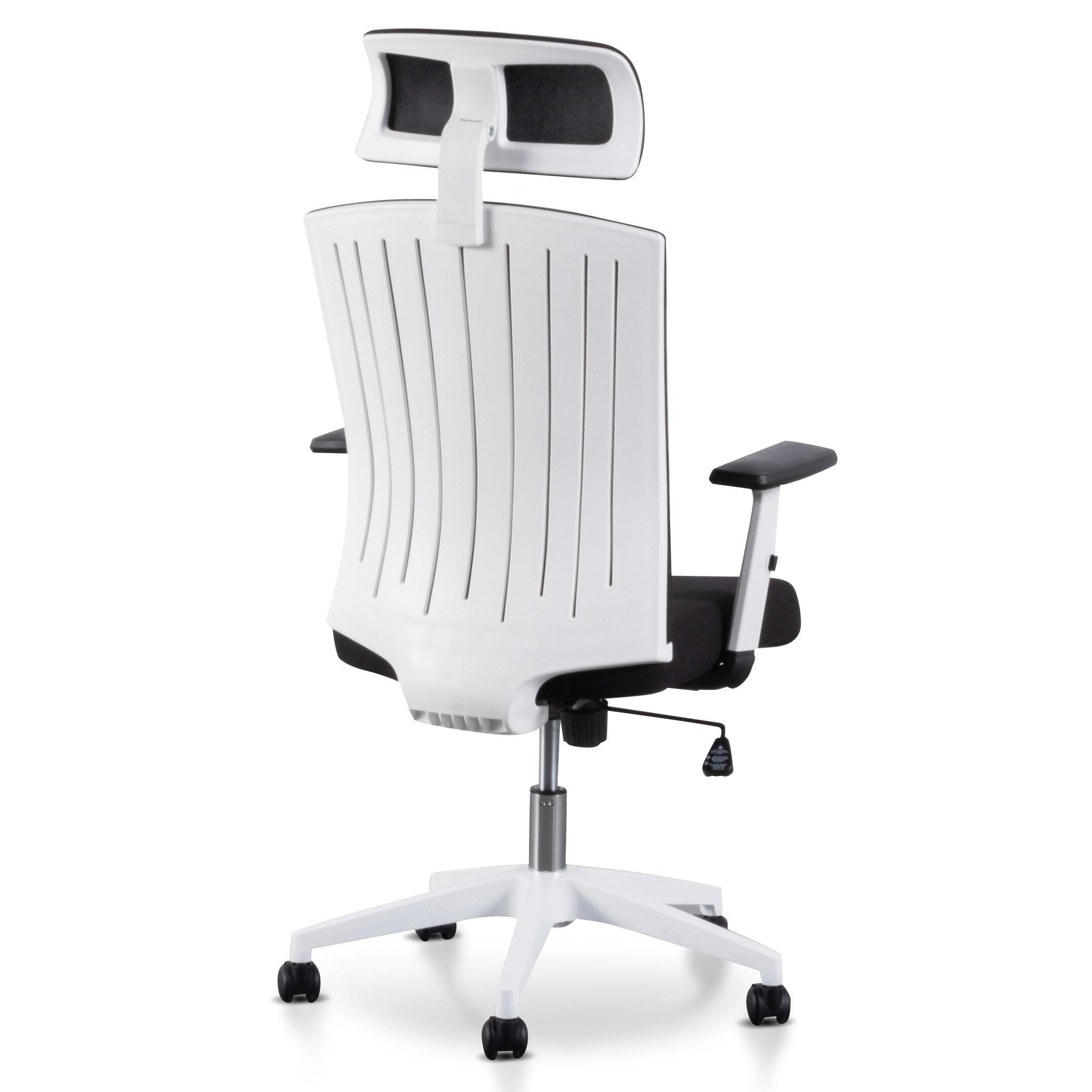 COC6208-LF Office Chair - Black and White - Furniture Castle
