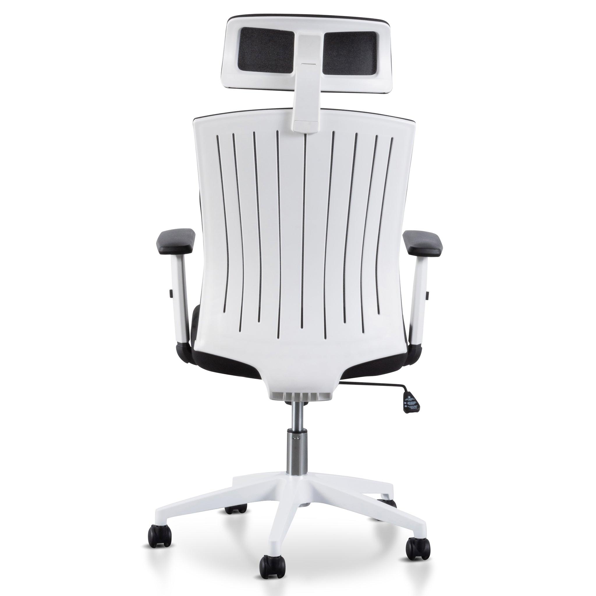 COC6208-LF Office Chair - Black and White - Furniture Castle