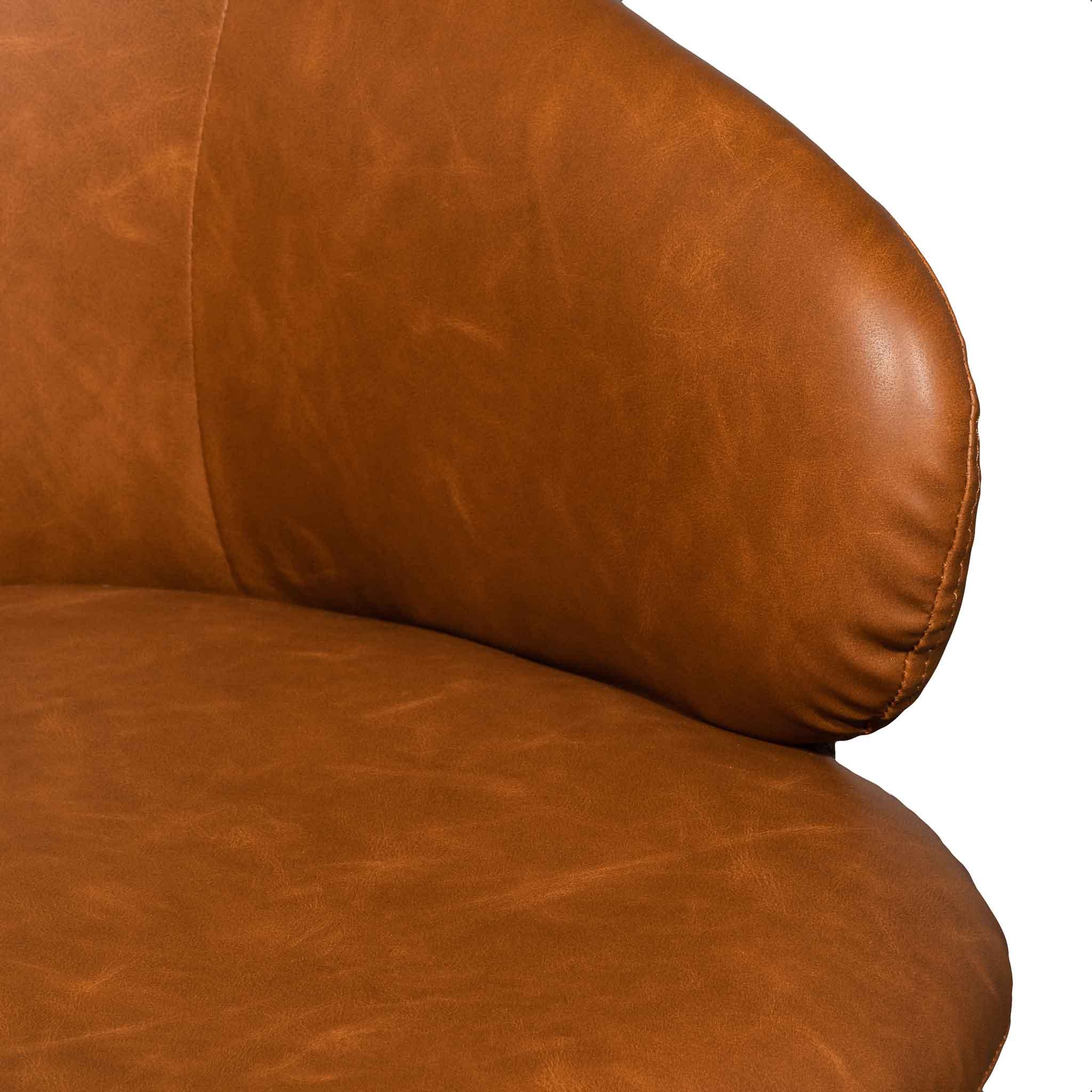 COC6510-LF Office Chair - Vintage Tan with Black Base - Furniture Castle
