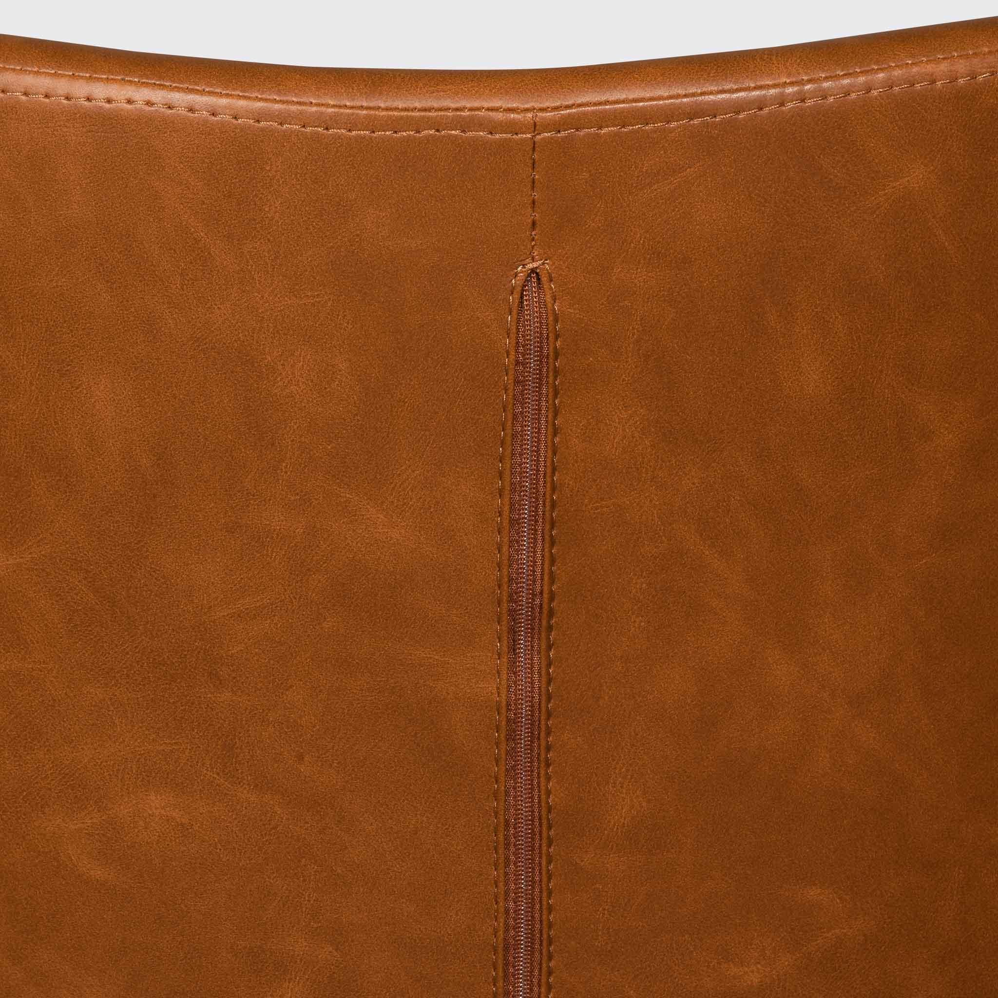 COC6510-LF Office Chair - Vintage Tan with Black Base - Furniture Castle