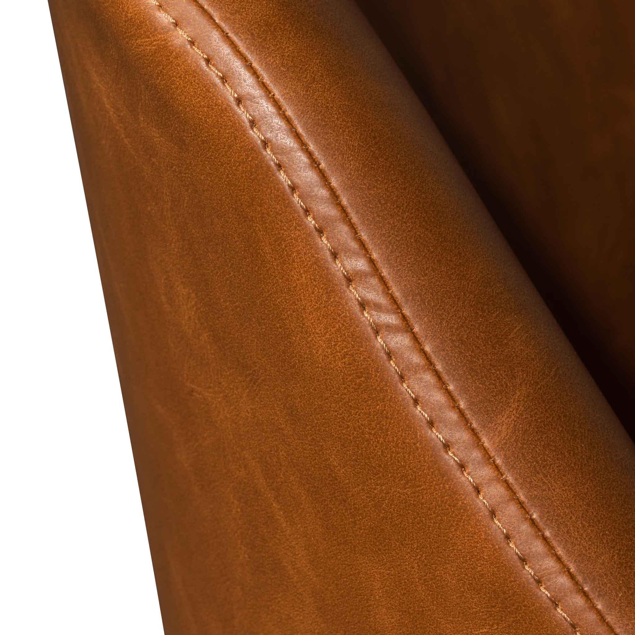 COC6510-LF Office Chair - Vintage Tan with Black Base - Furniture Castle