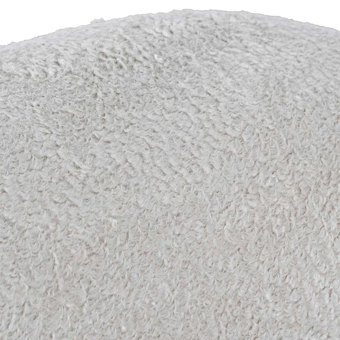 Comfy Swivel Lounge Chair - Ivory Teddy - Furniture Castle