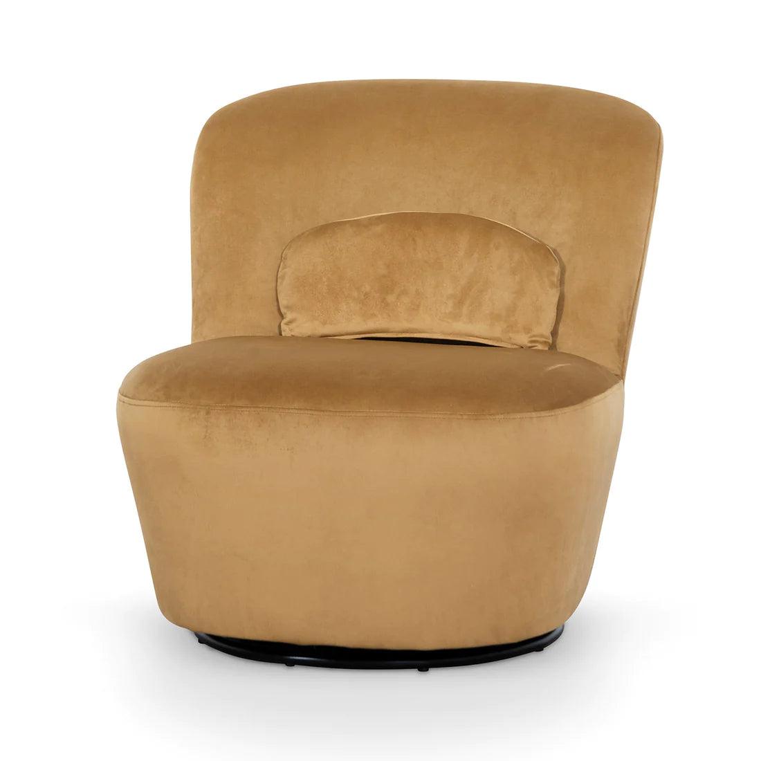 Comfy Swivel Lounge Chair - Mustard - Furniture Castle