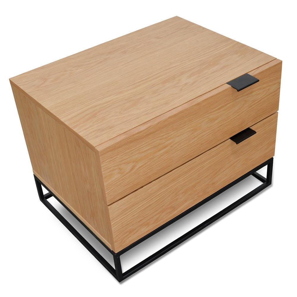 CST2139-CN Bedside Table - Natural Oak - Furniture Castle
