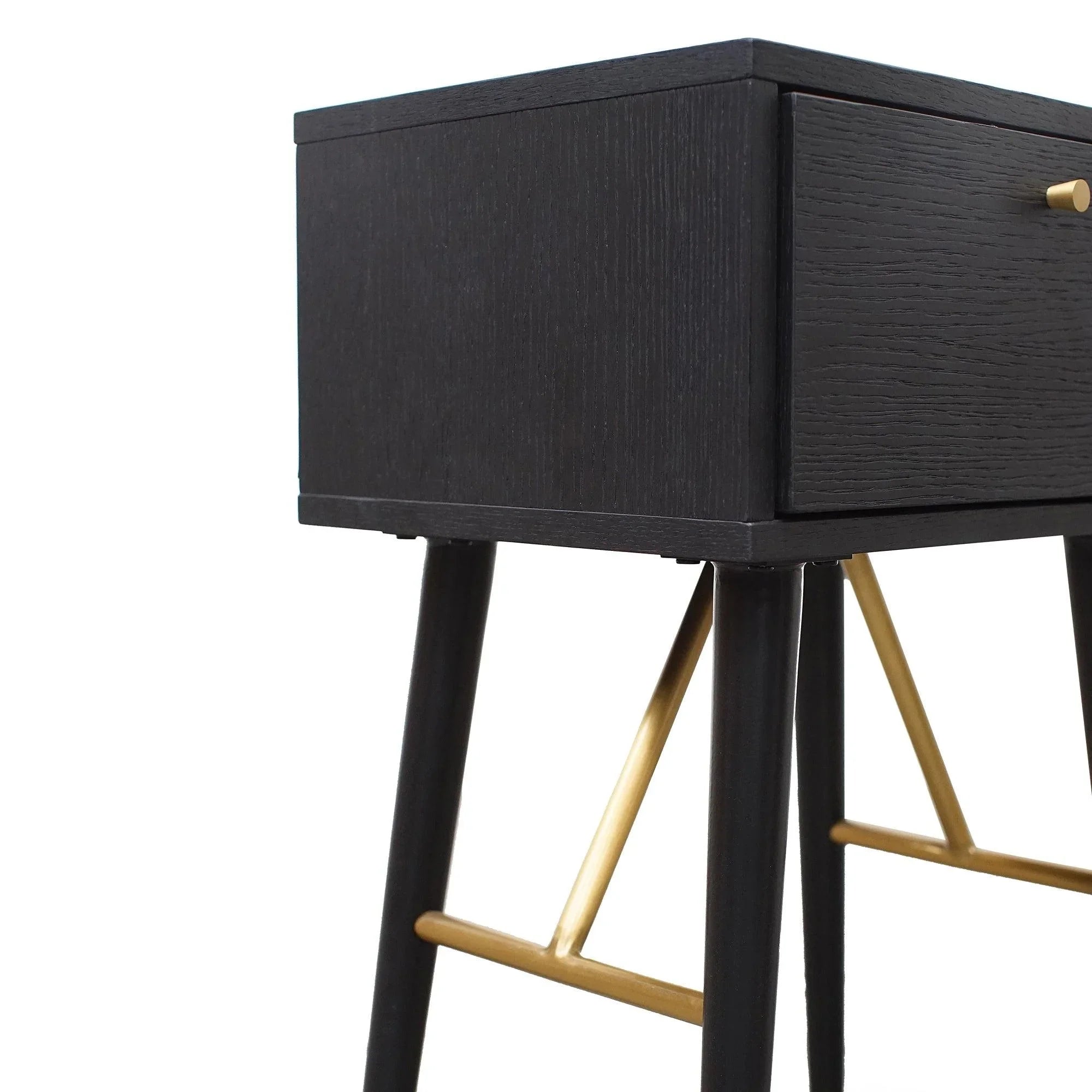 CST2666-DW Bed Side Table - Black - Furniture Castle