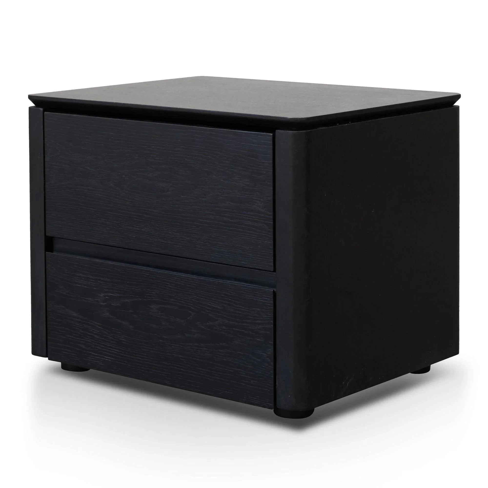 CST2844-CN - Bedside Table - Black Oak Veneer - Furniture Castle