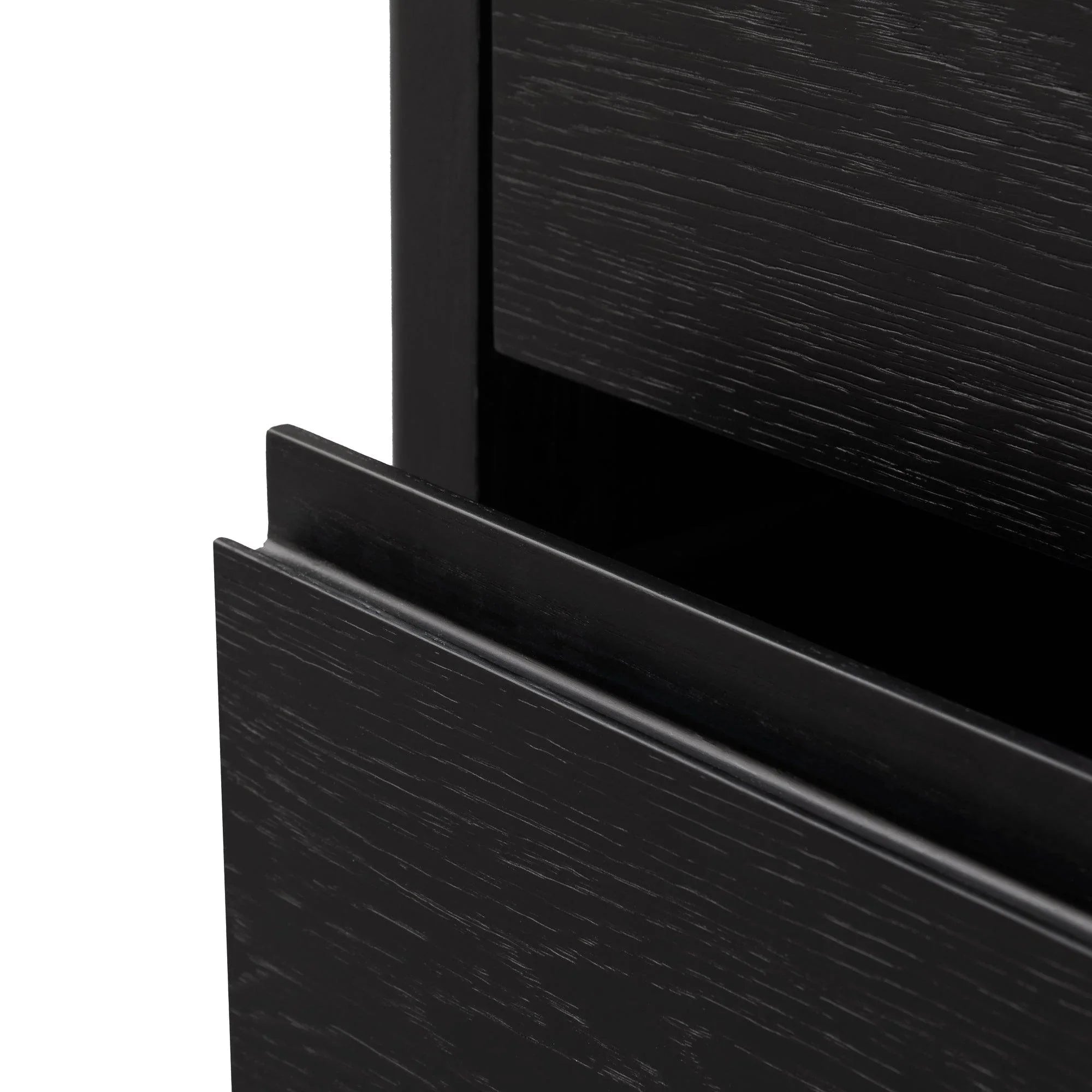 CST2844-CN - Bedside Table - Black Oak Veneer - Furniture Castle