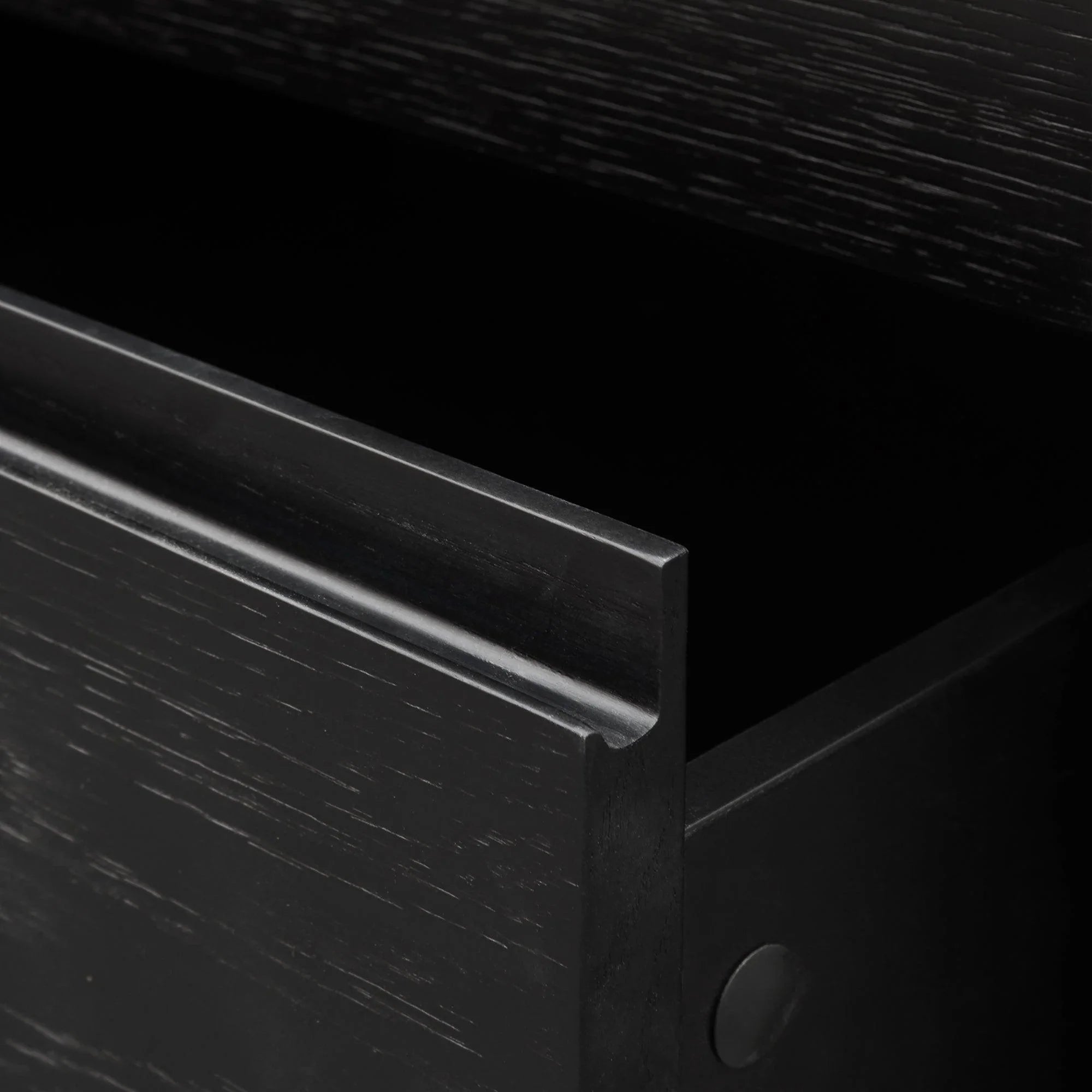 CST2844-CN - Bedside Table - Black Oak Veneer - Furniture Castle