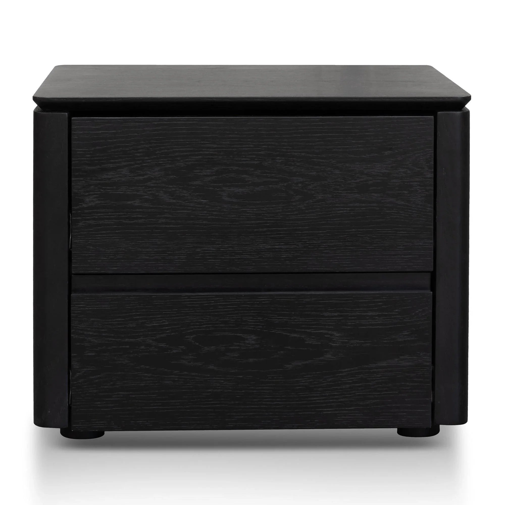 CST2844-CN - Bedside Table - Black Oak Veneer - Furniture Castle