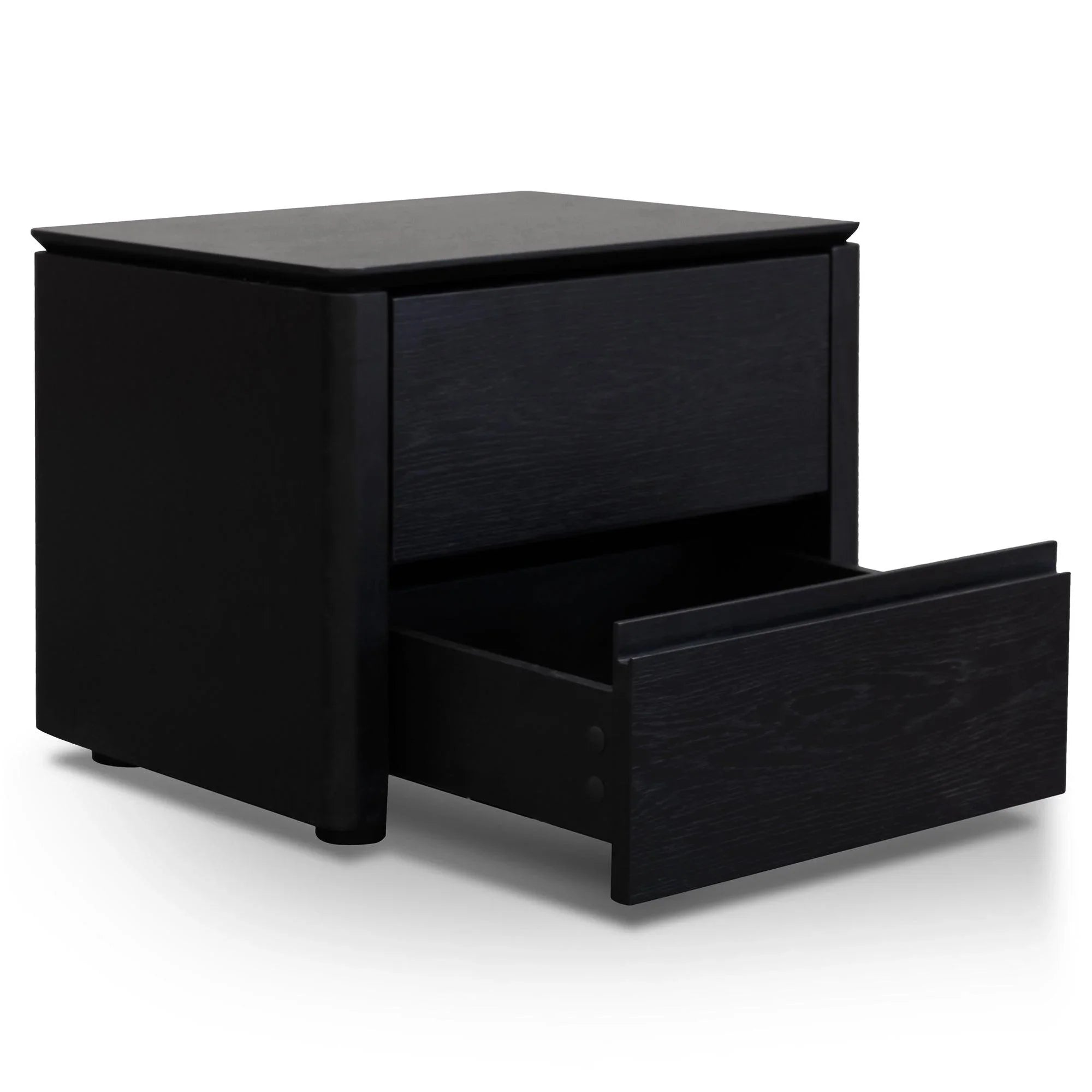 CST2844-CN - Bedside Table - Black Oak Veneer - Furniture Castle
