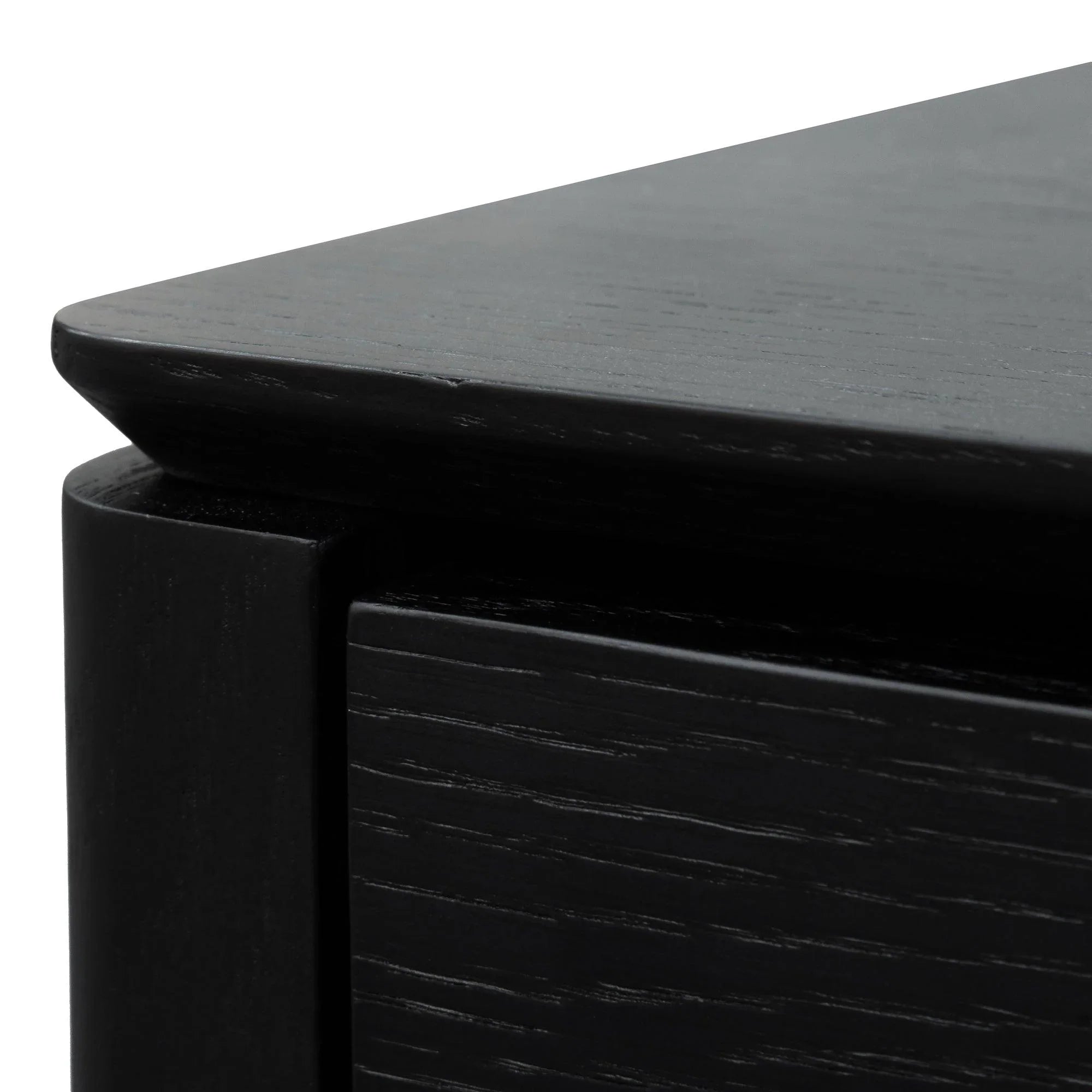 CST2844-CN - Bedside Table - Black Oak Veneer - Furniture Castle