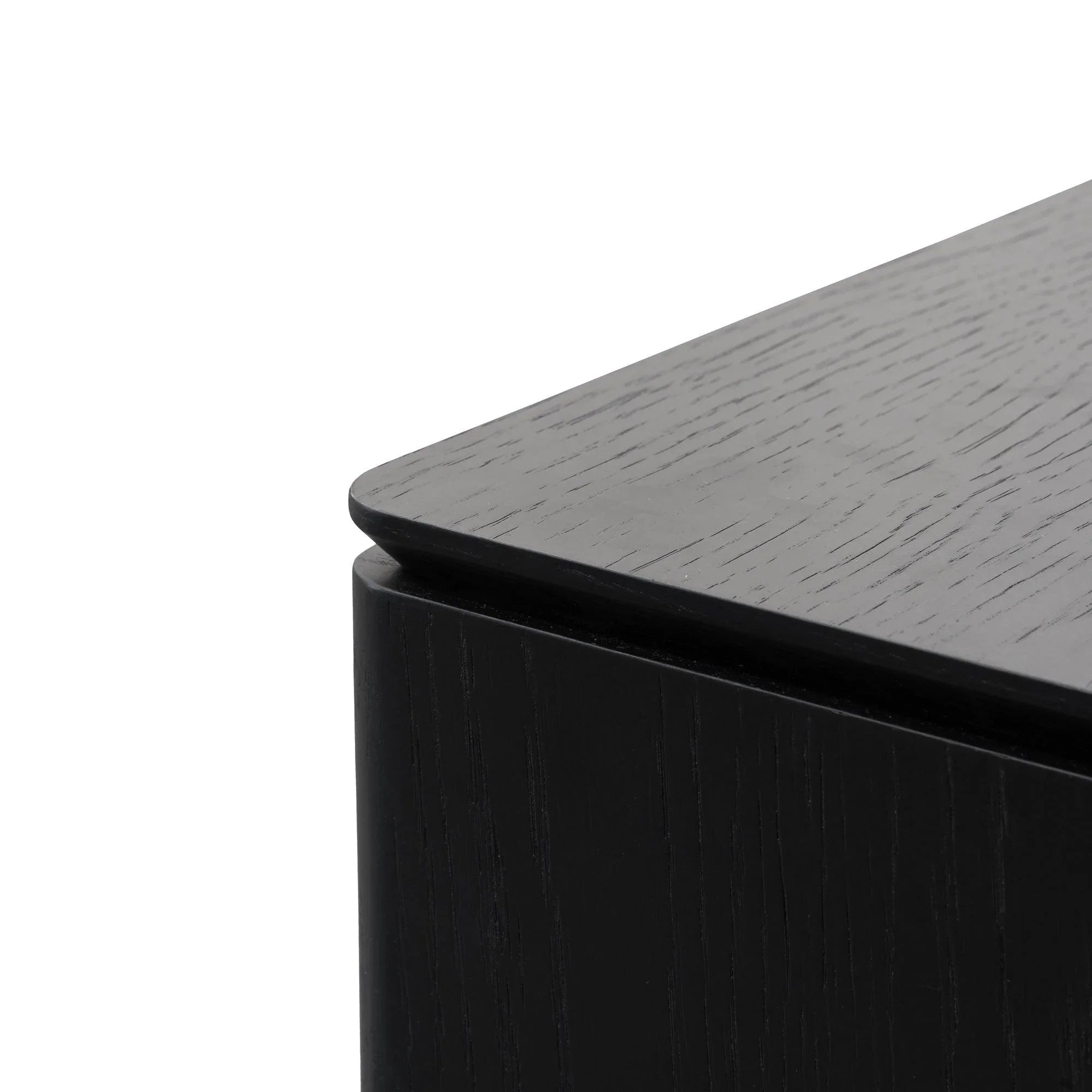 CST2844-CN - Bedside Table - Black Oak Veneer - Furniture Castle