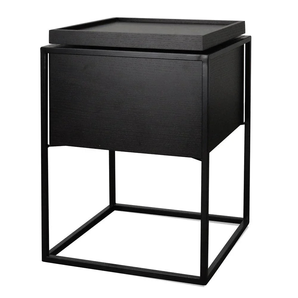 CST315-IG Side Table - Black - Furniture Castle