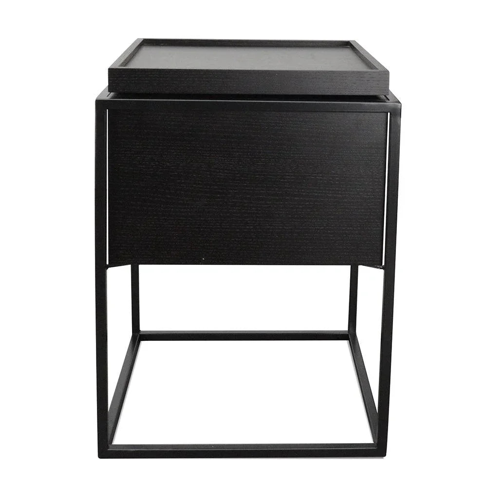 CST315-IG Side Table - Black - Furniture Castle