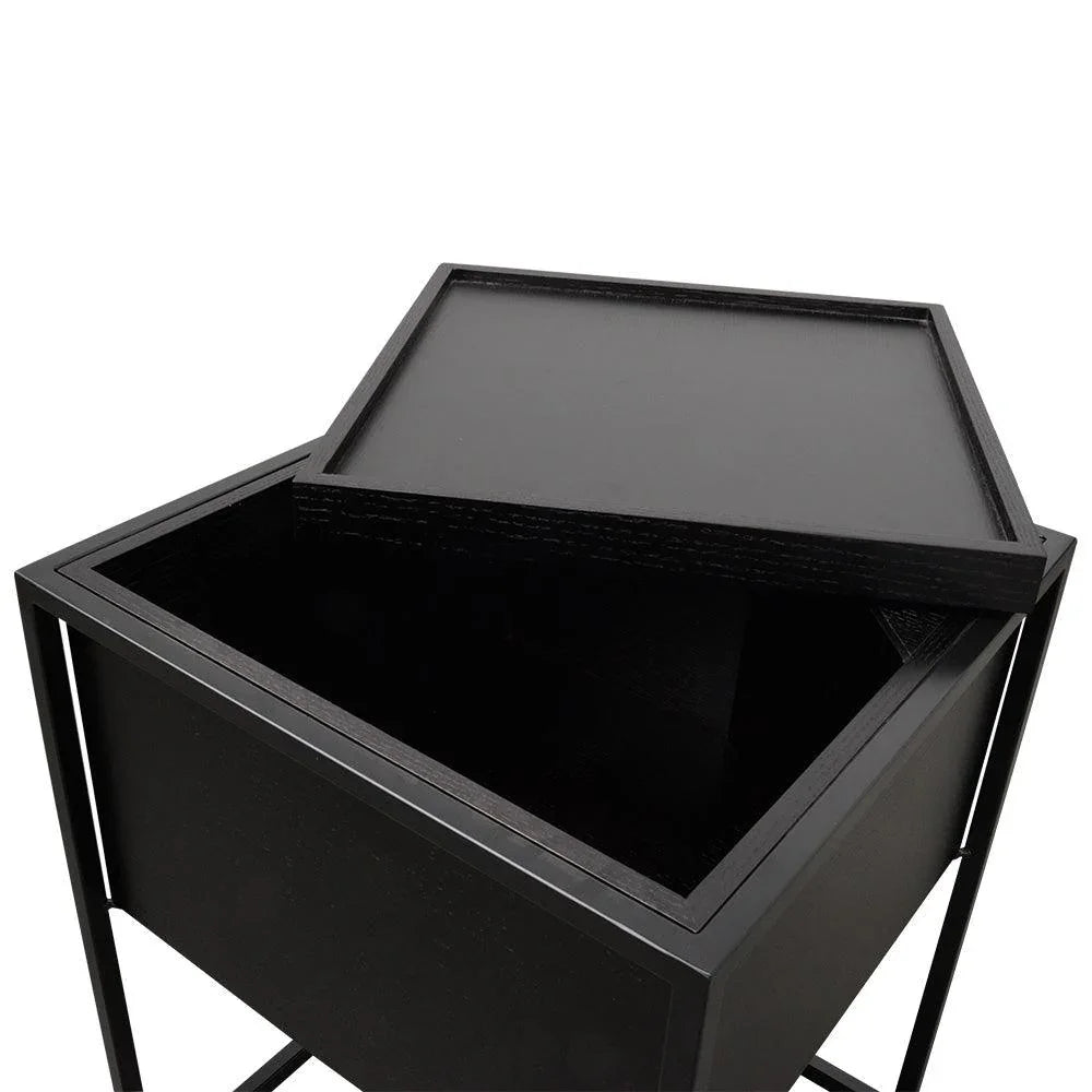 CST315-IG Side Table - Black - Furniture Castle