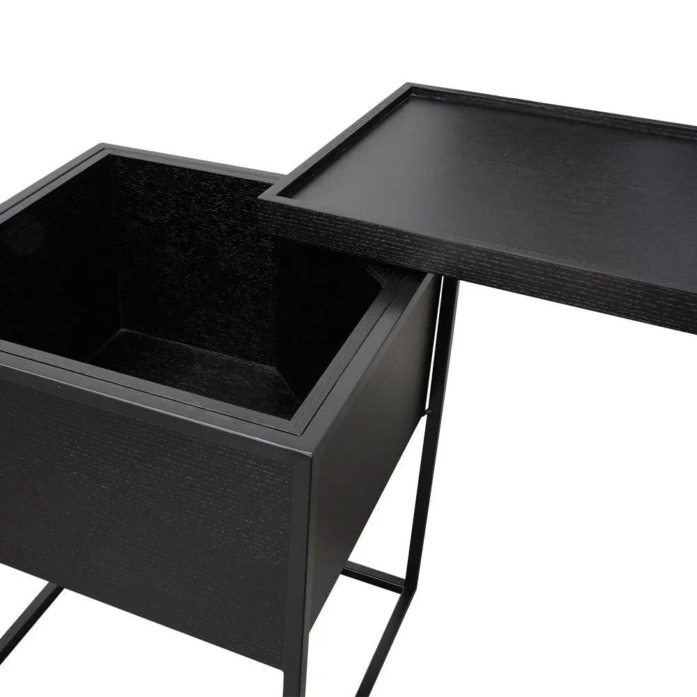 CST315-IG Side Table - Black - Furniture Castle