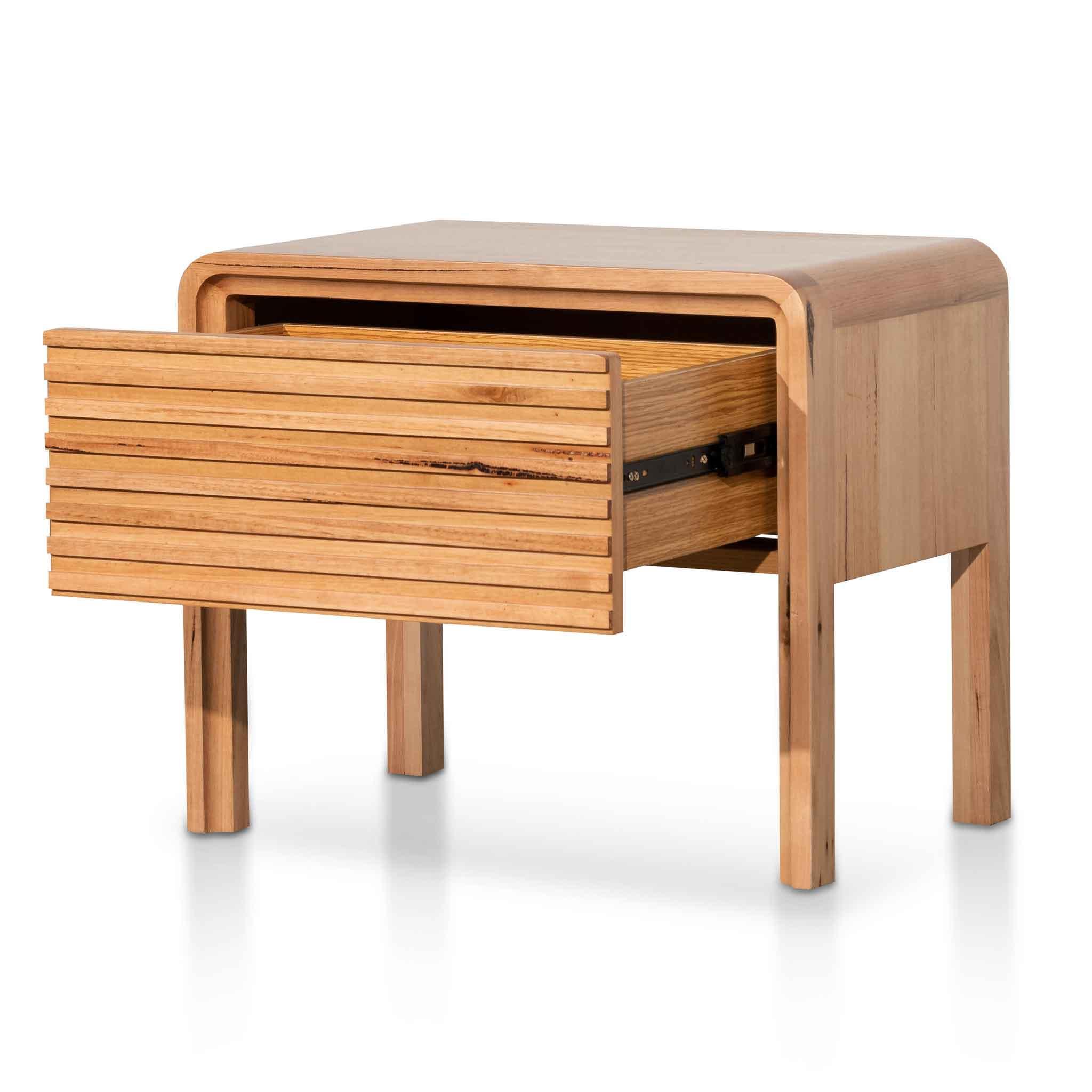 CST6338-AW Single Drawer Bedside Table - Messmate - Furniture Castle