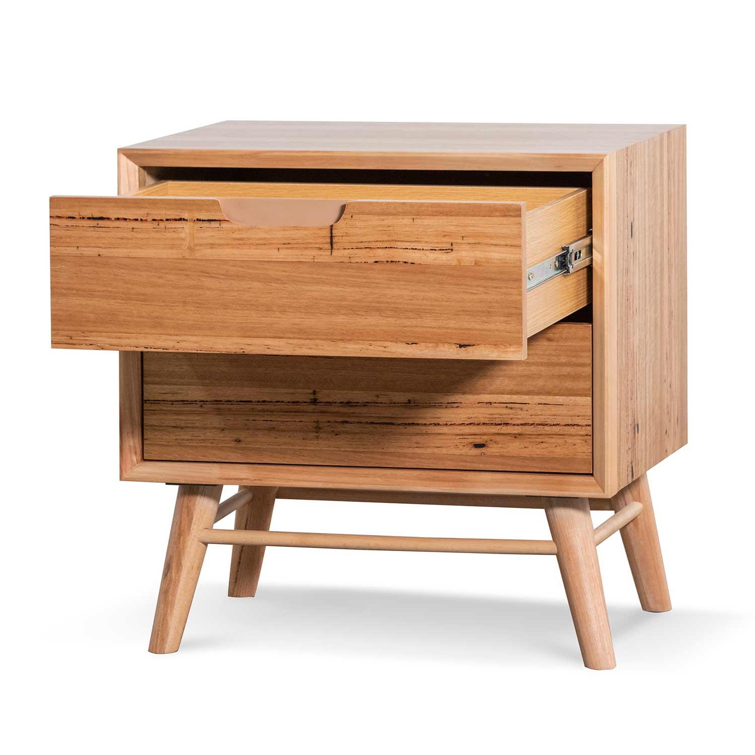 CST6467-AW Bedside Table - Wormy Chestnut - Furniture Castle