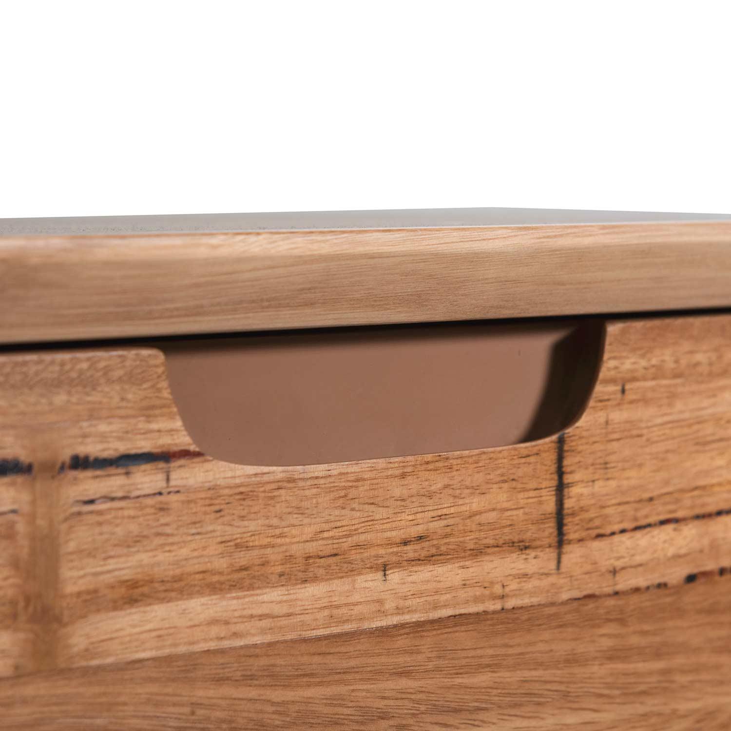 CST6467-AW Bedside Table - Wormy Chestnut - Furniture Castle
