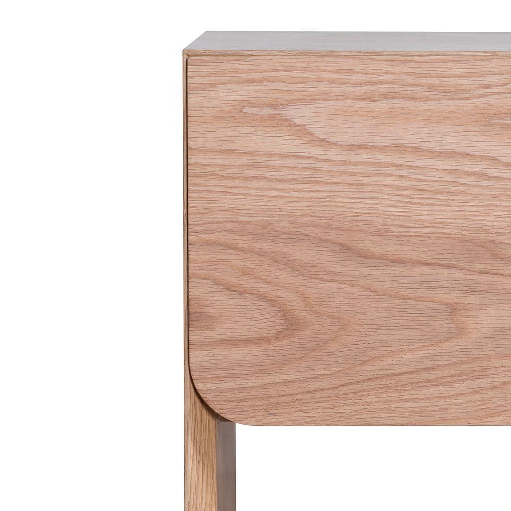CST6715-CN Oak Bedside Table - Natural - Furniture Castle