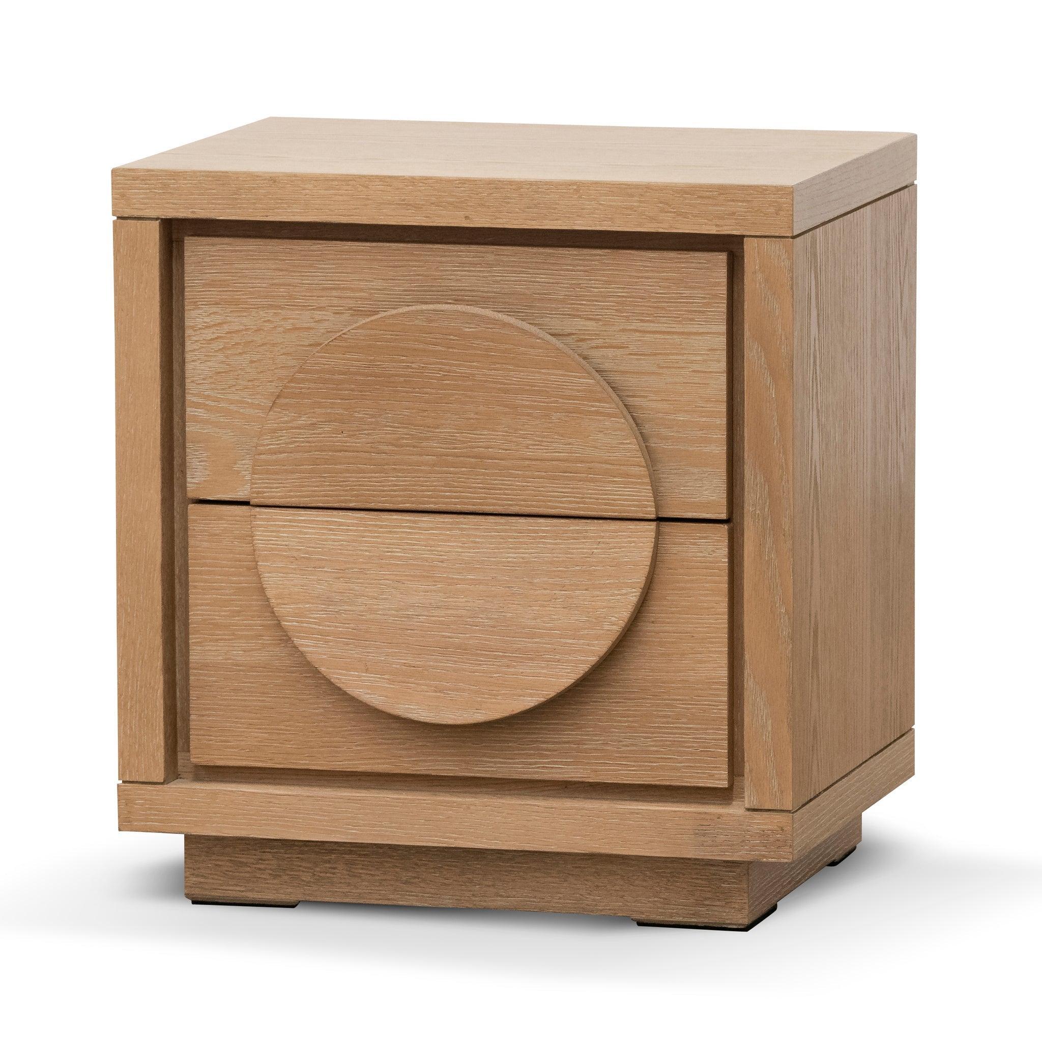 CST6804-VA Bedside Table - Dusty Oak - Furniture Castle