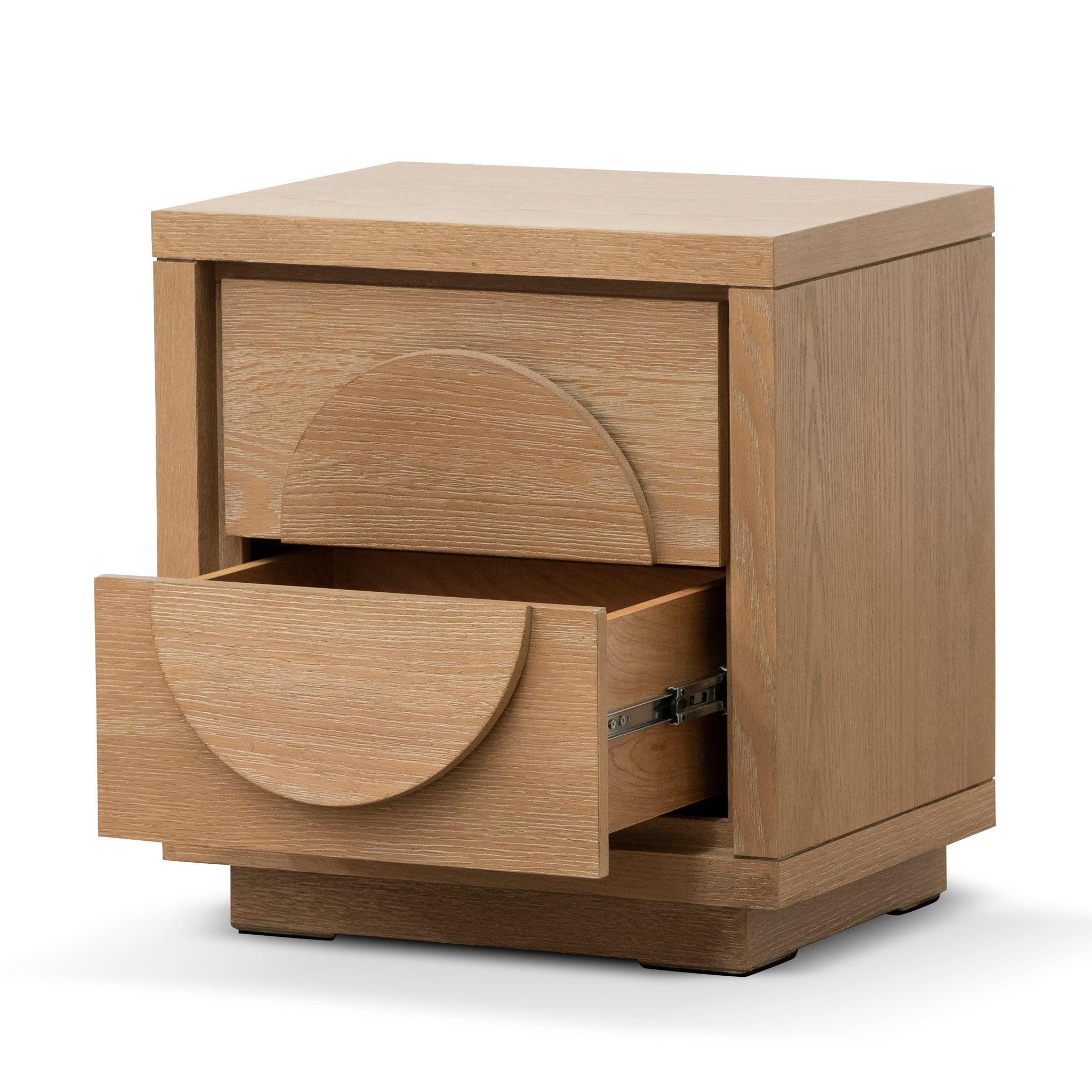 CST6804-VA Bedside Table - Dusty Oak - Furniture Castle