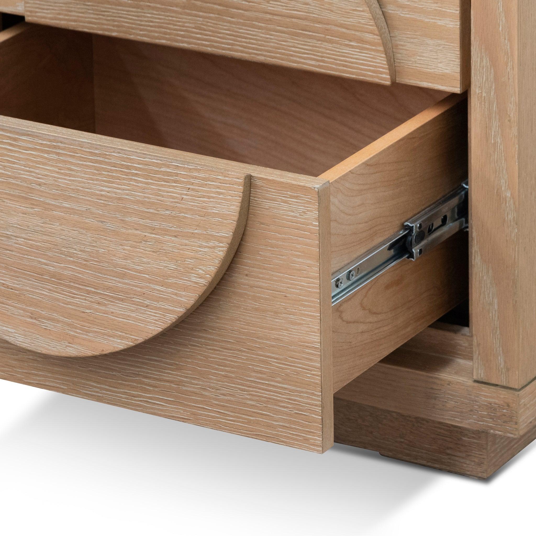 CST6804-VA Bedside Table - Dusty Oak - Furniture Castle
