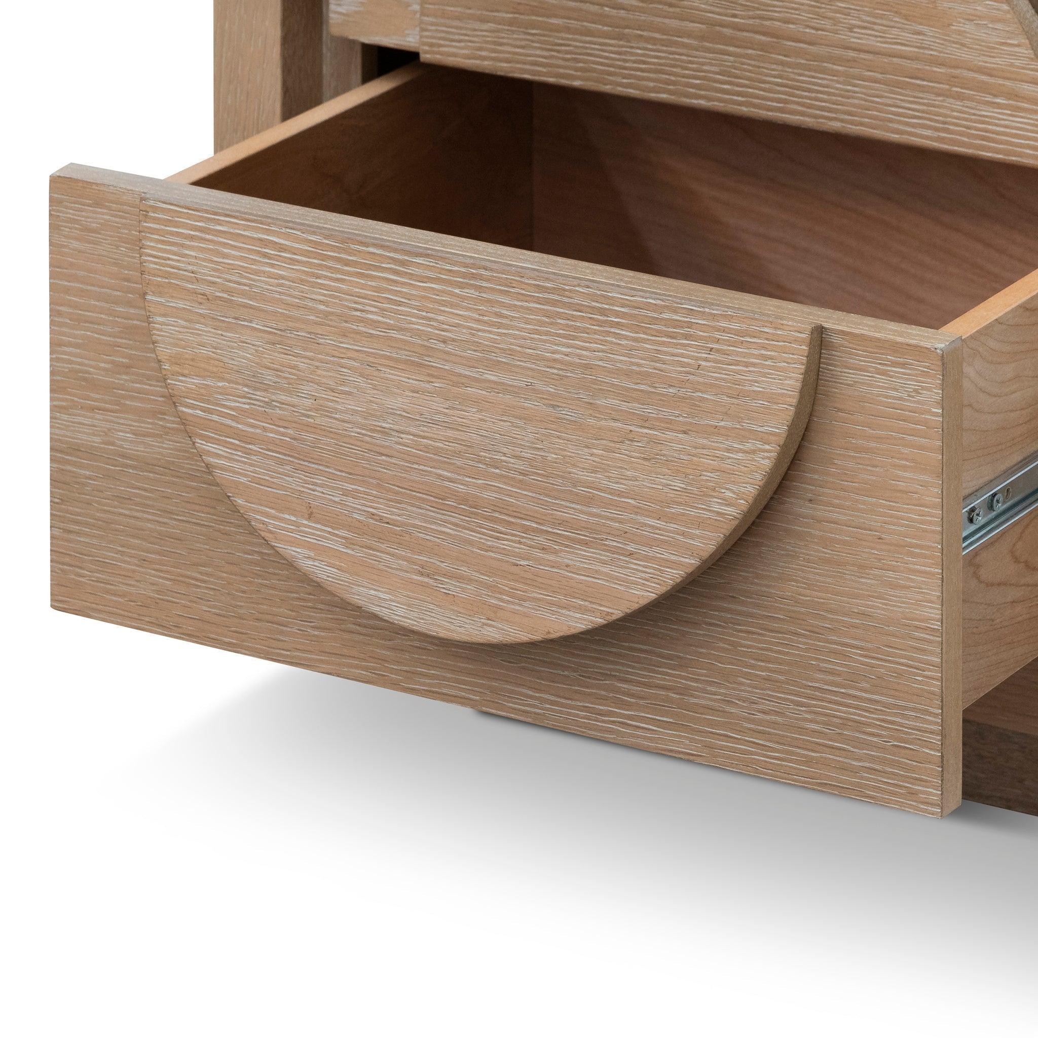CST6804-VA Bedside Table - Dusty Oak - Furniture Castle