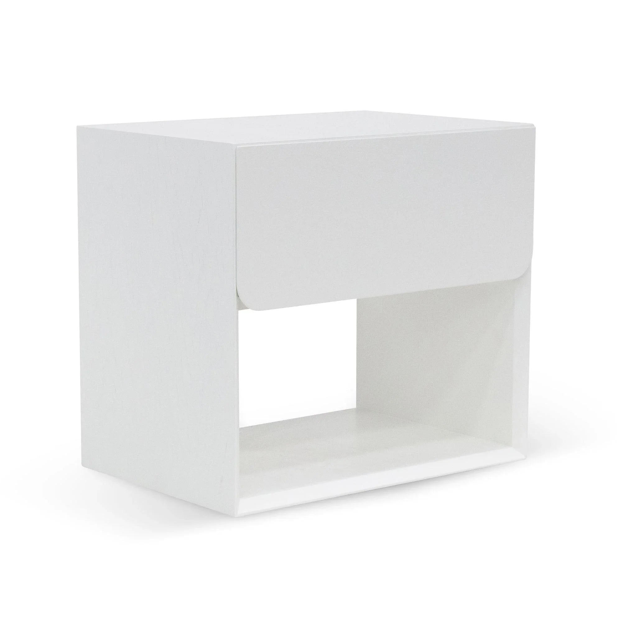 CST6911-CN Oak Bedside Table - White - Furniture Castle