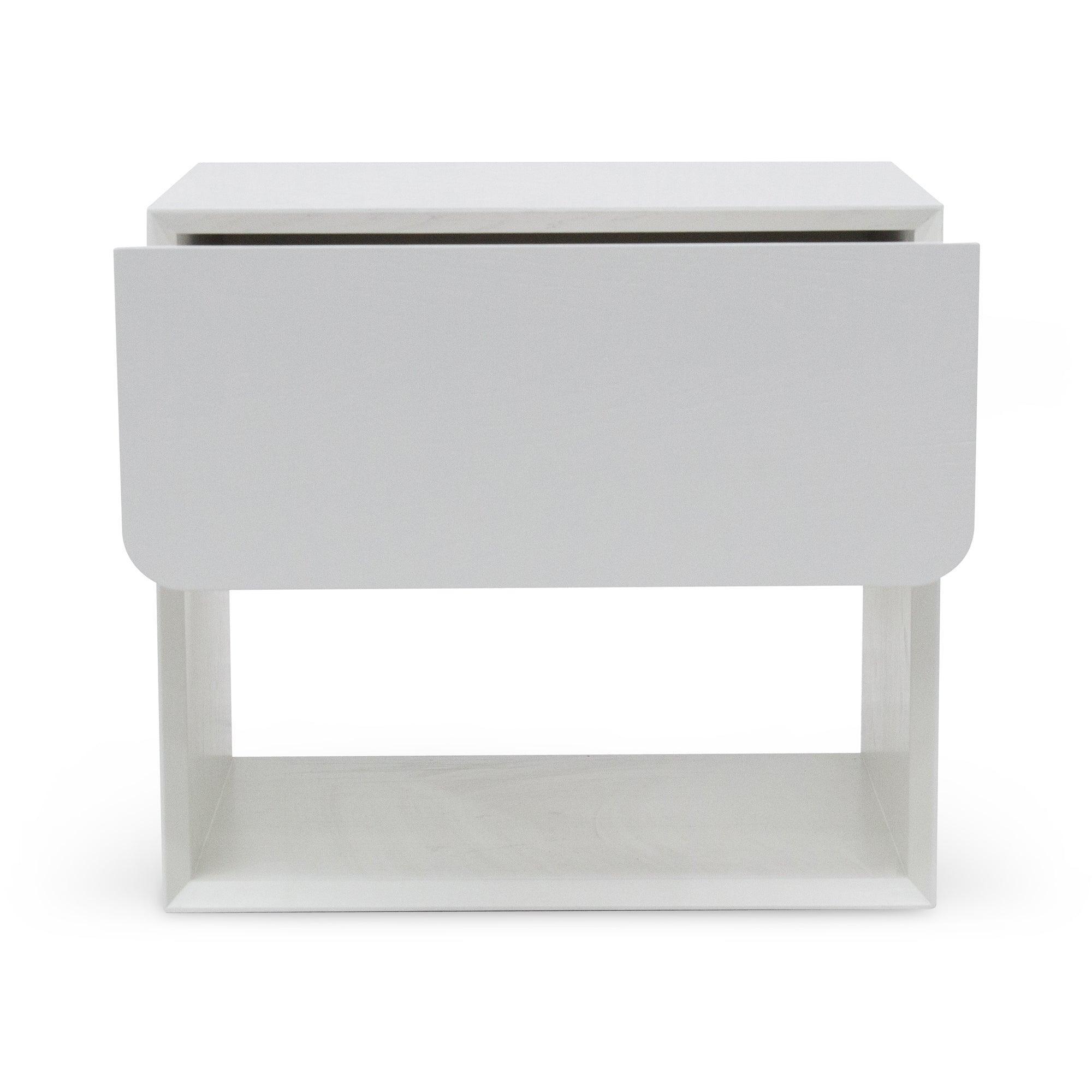 CST6911-CN Oak Bedside Table - White - Furniture Castle