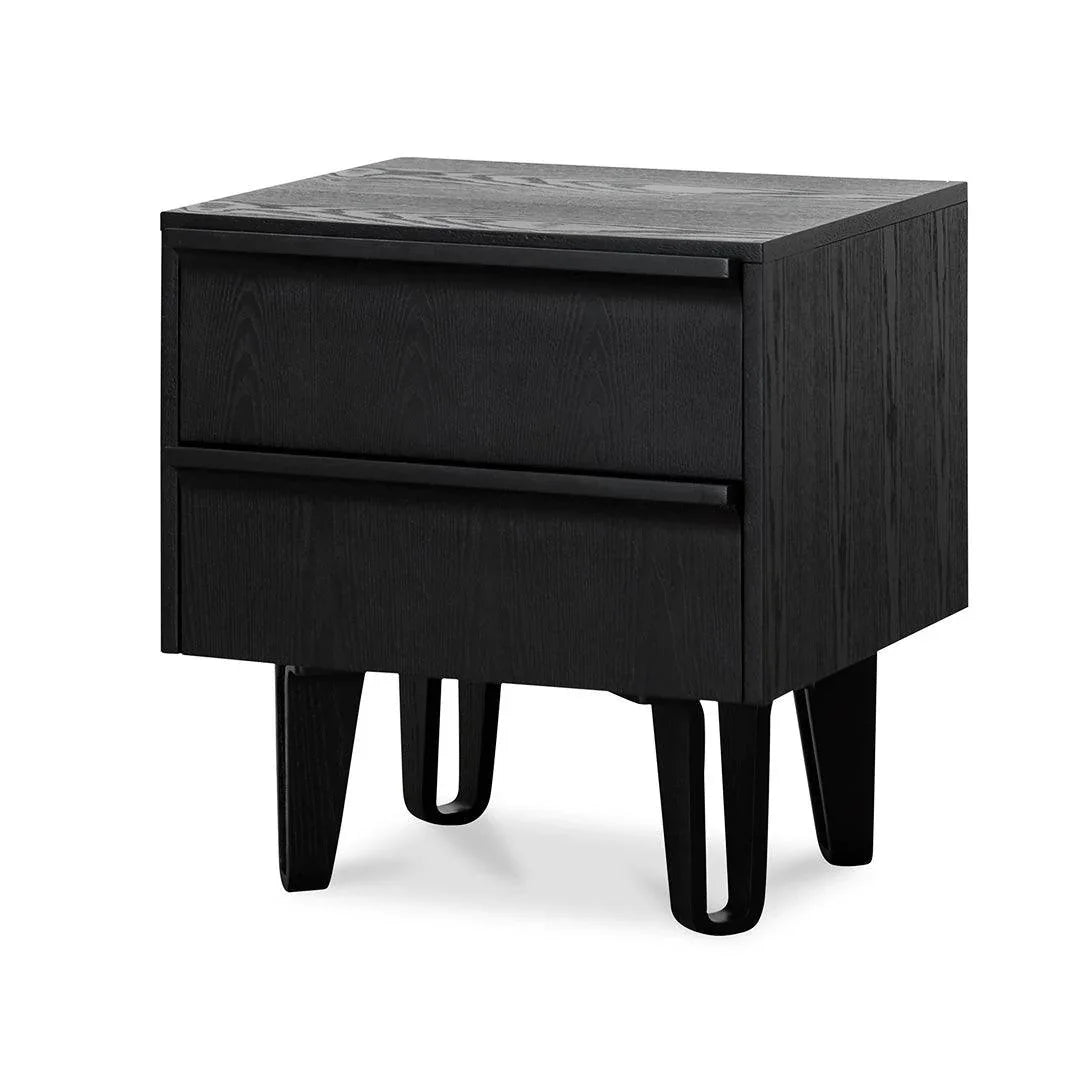 CST8244-DR Bedside Table - Full Black - Furniture Castle