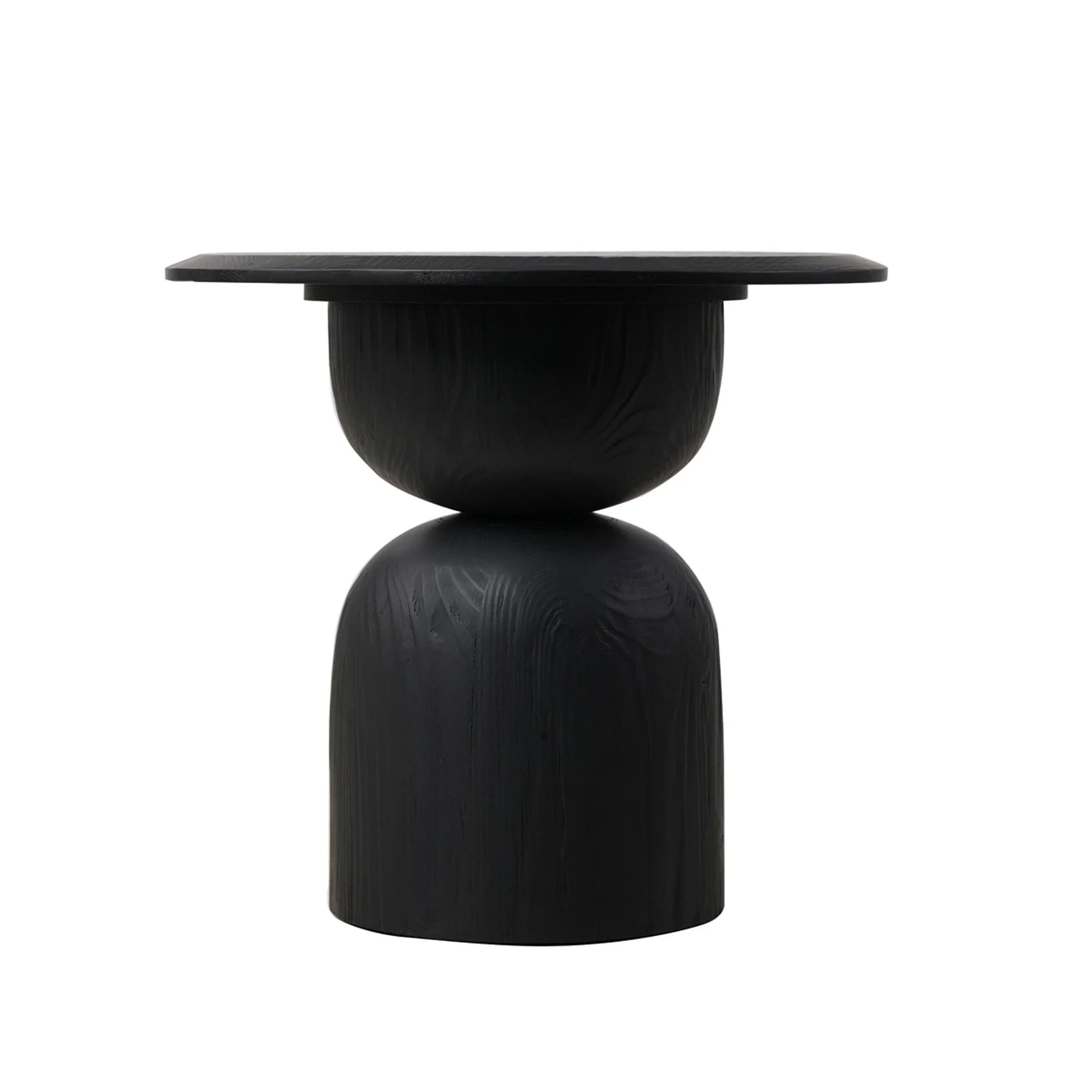CST8296-NI Round Side Table - Full Black - Furniture Castle