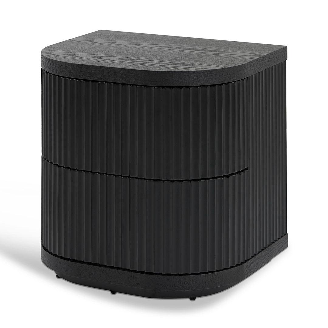 CST8343-DW Bedside Table - Full Black - Furniture Castle